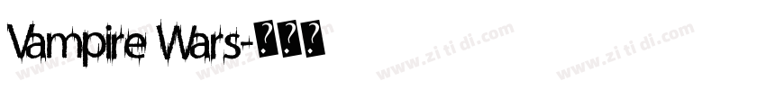 Vampire Wars字体转换